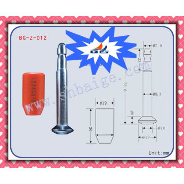 High security bolt seal BG-Z-012, high security seal, bolt seal